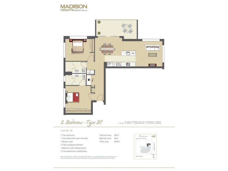 25022/35 Campbell Street, Bowen Hills QLD 4006 Floorplan