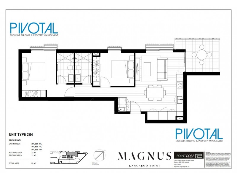 7012/59 O’Connell St, Kangaroo Point QLD 4169 Floorplan