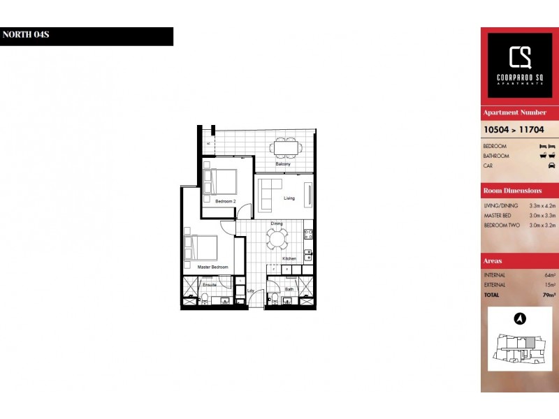 11604/300 Old Cleveland Road, Coorparoo QLD 4151 Floorplan