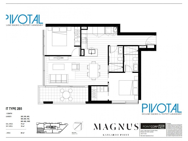 8052/59 O’Connell St, Kangaroo Point QLD 4169 Floorplan