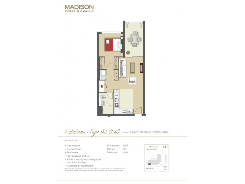 7081/35 Campbell Street, Bowen Hills QLD 4006 Floorplan