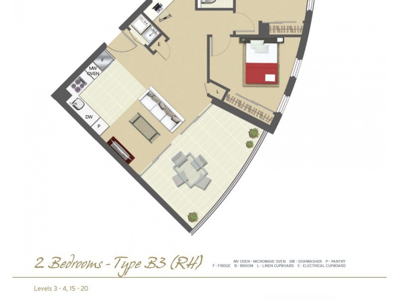 4052/35 Campbell Street, Bowen Hills QLD 4006 Floorplan