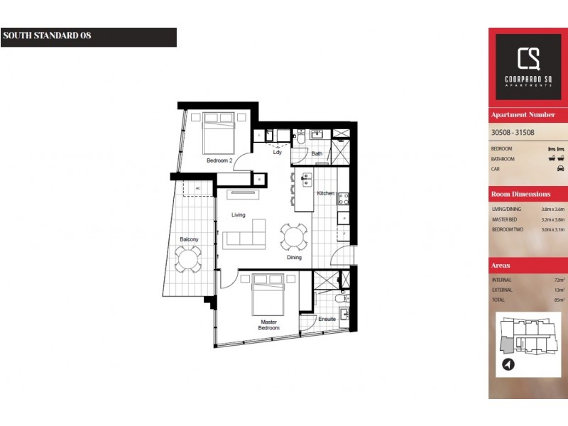 30708/300 Old Cleveland Road, Coorparoo QLD 4151 Floorplan