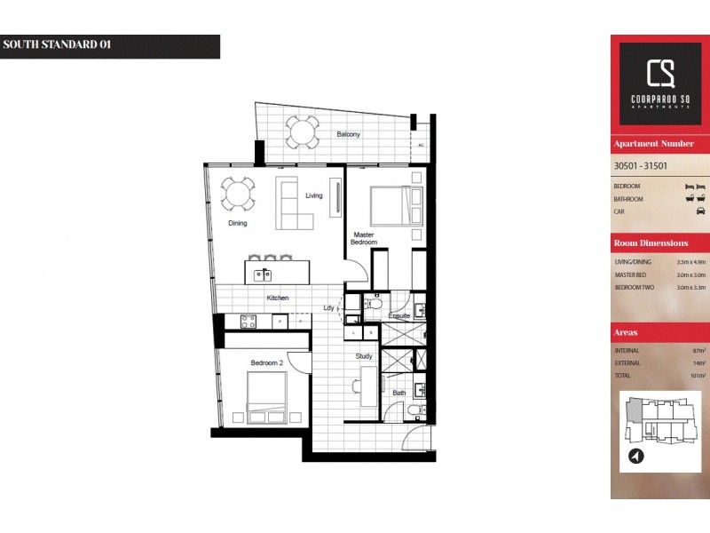 31501/300 Old Cleveland rd, Coorparoo QLD 4151 Floorplan