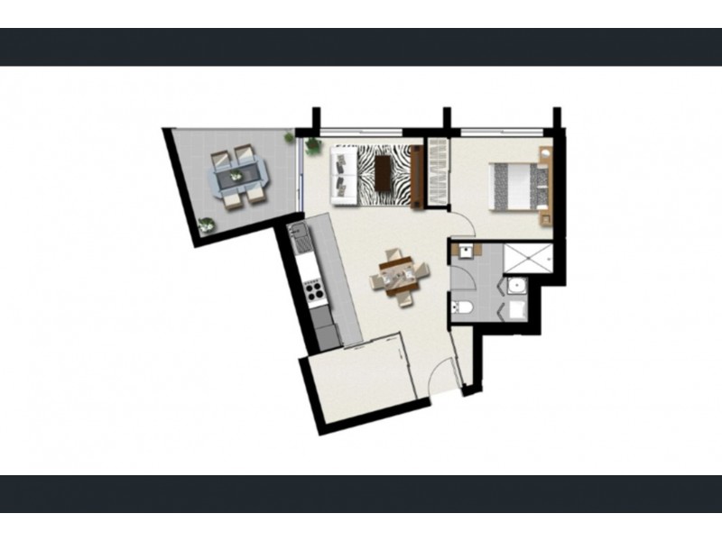 1001/35 MCDOUGALL, Milton QLD 4064 Floorplan