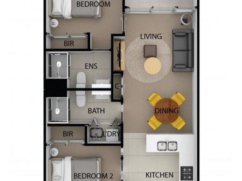 407/35 Hercules Street, Hamilton QLD 4007 Floorplan