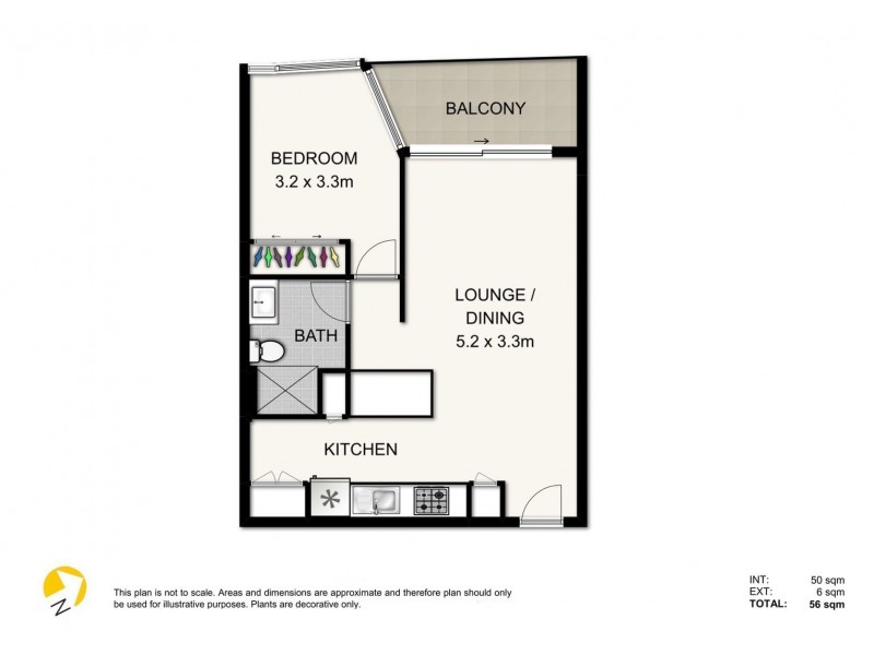 701/550 Queen Street, Brisbane City QLD 4000 Floorplan