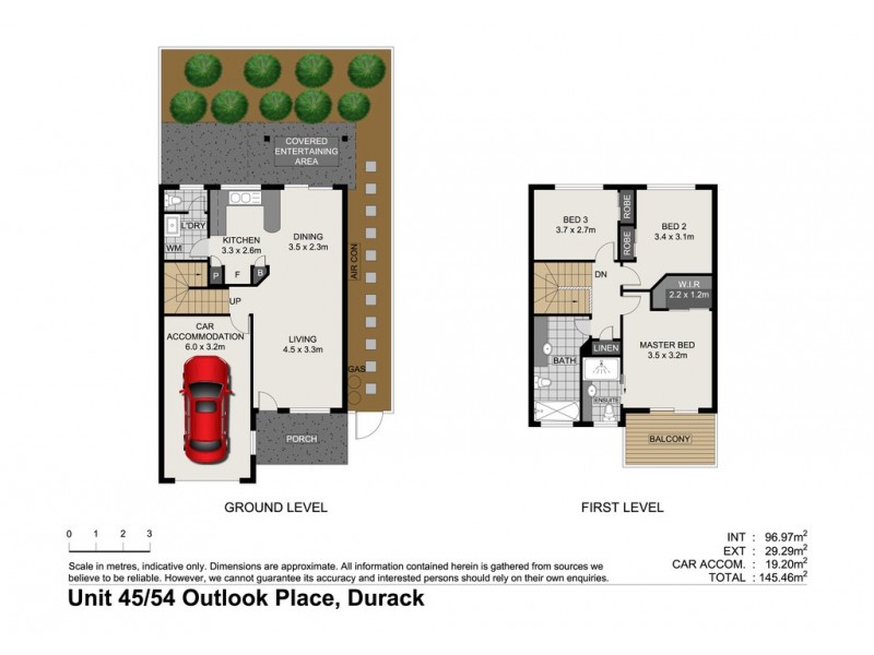45/54 OUTLOOK PLACE, Durack QLD 4077 Floorplan