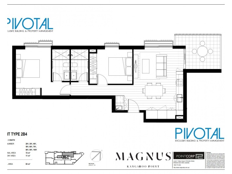5012/59 O’Connell St, Kangaroo Point QLD 4169 Floorplan