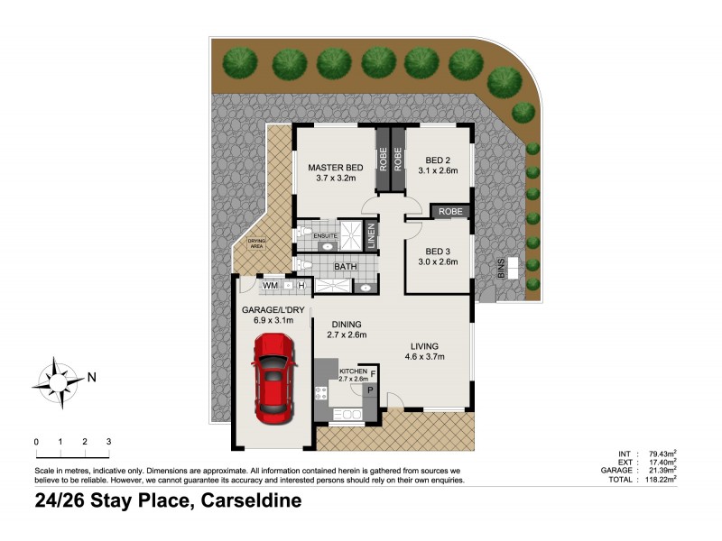 24/26 Stay Place, Carseldine QLD 4034 Floorplan