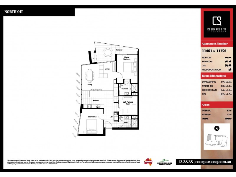 11601/300 Old Cleveland Road, Coorparoo QLD 4151 Floorplan