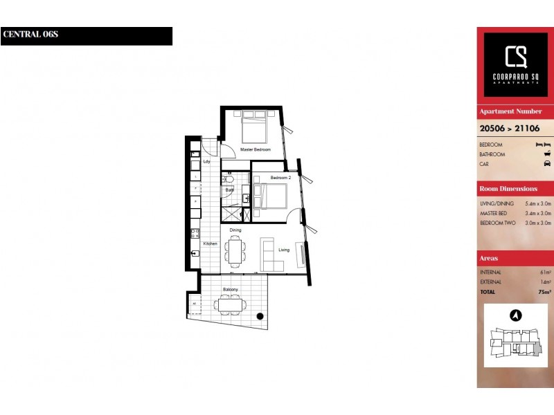 20506/300 OLD CLEVELAND ROAD, Coorparoo QLD 4151 Floorplan