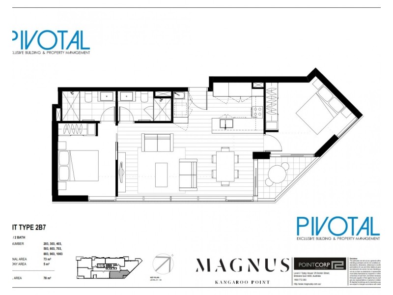 5032/59 O’Connell St, Kangaroo Point QLD 4169 Floorplan