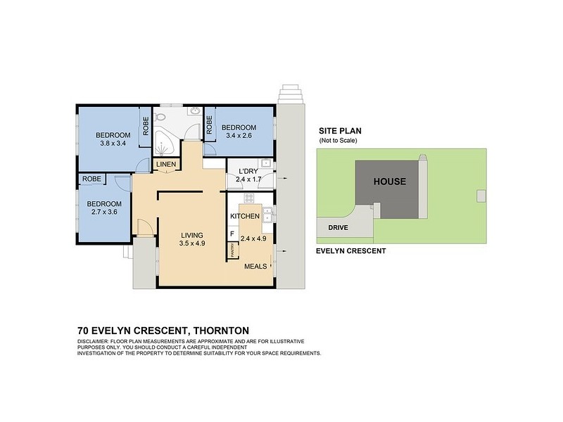 70 Evelyn Crescent, Thornton NSW 2322 Floorplan