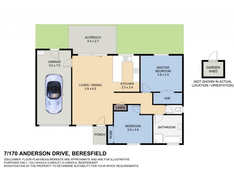 7/170 Anderson Drive, Beresfield NSW 2322 Floorplan
