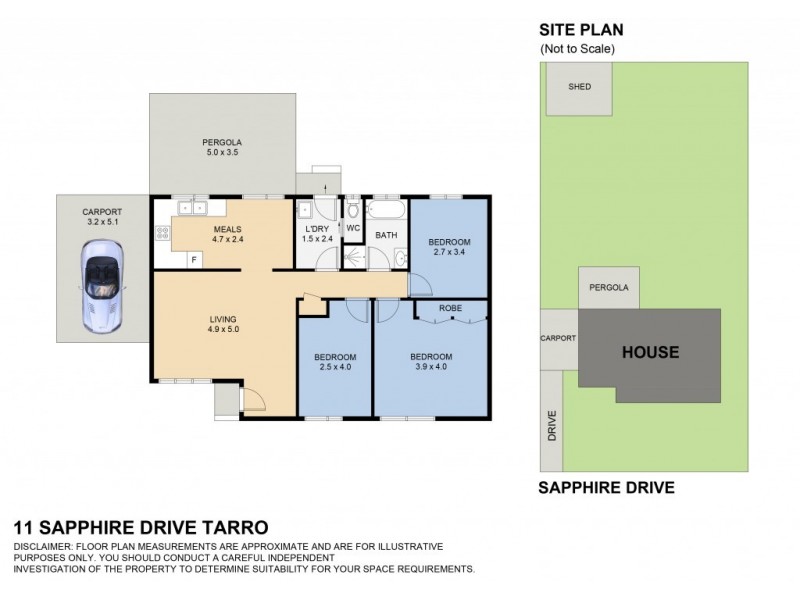 11 Sapphire Drive, Tarro NSW 2322 Floorplan