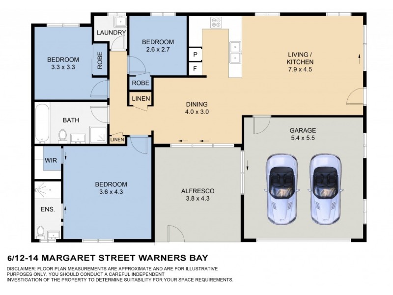 6/12-14 Margaret Street, Warners Bay NSW 2282 Floorplan