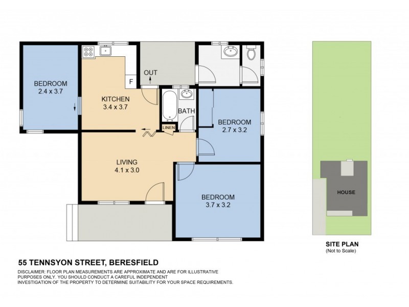 55 Tennyson Street, Beresfield NSW 2322 Floorplan