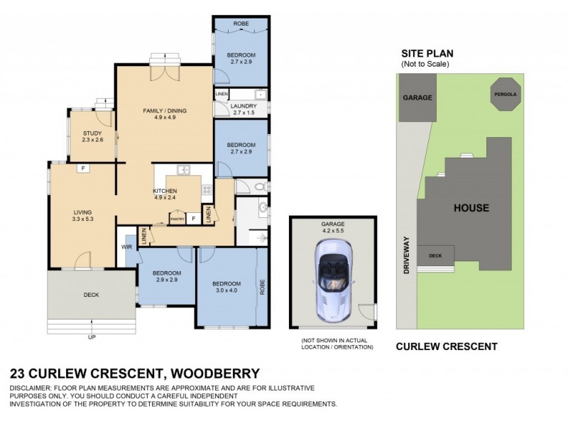 23 Curlew Crescent, Woodberry NSW 2322 Floorplan