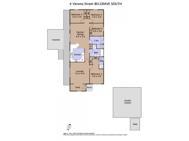 4 Verona Street, Belgrave South VIC 3160 Floorplan