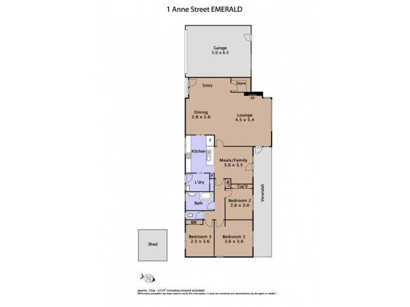 1 Anne Street, Emerald VIC 3782 Floorplan