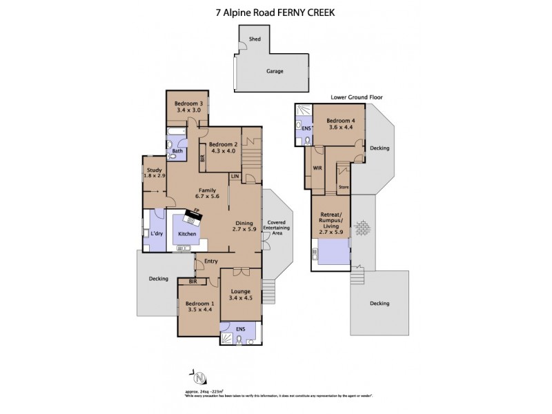 7 Alpine Road, Ferny Creek VIC 3786 Floorplan