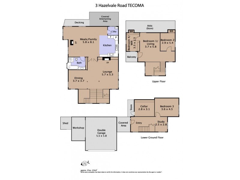 3 Hazelvale Road, Tecoma VIC 3160 Floorplan