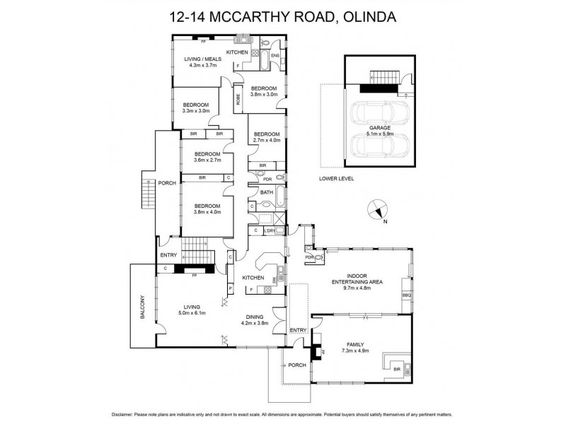 12-14 McCarthy Road, Olinda VIC 3788 Floorplan