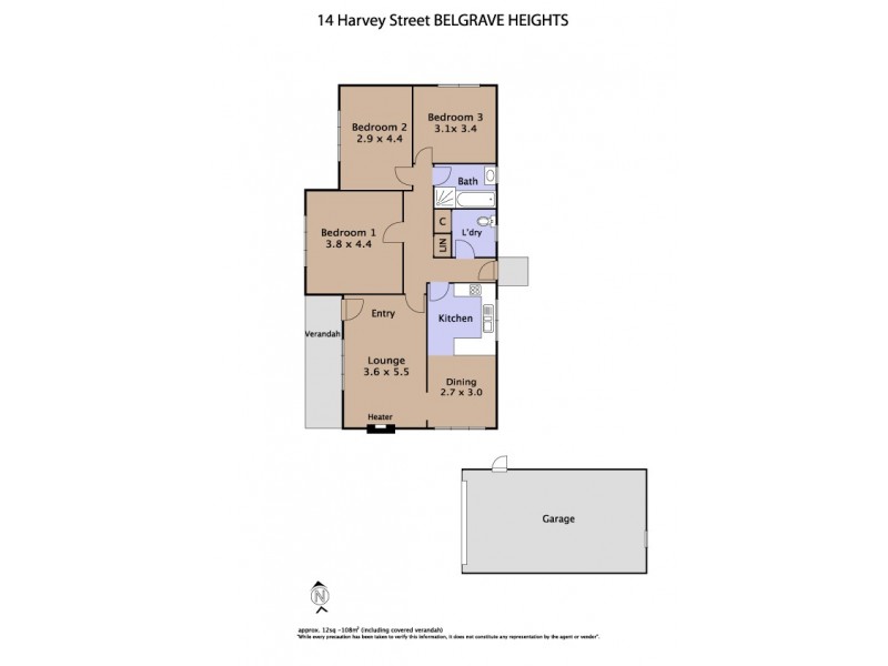 14 Harvey Street, Belgrave Heights VIC 3160 Floorplan