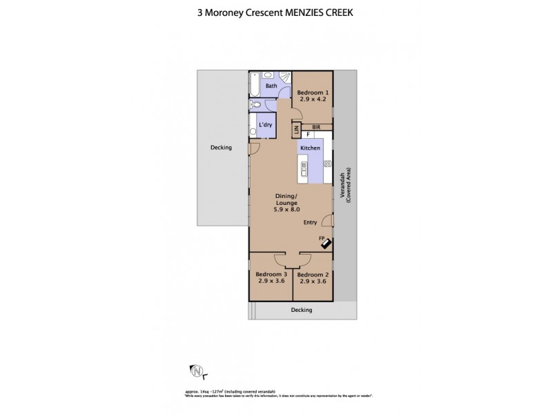 3 Moroney Crescent, Menzies Creek VIC 3159 Floorplan