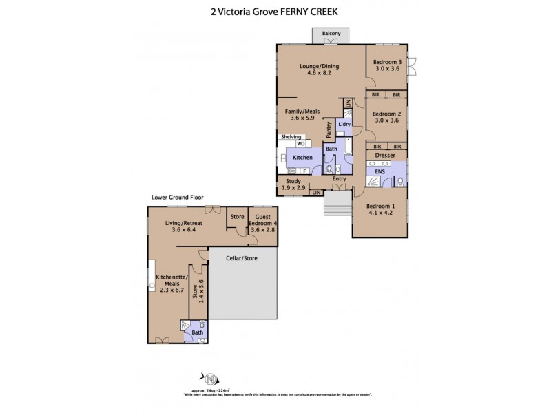2 Victoria Grove, Ferny Creek VIC 3786 Floorplan