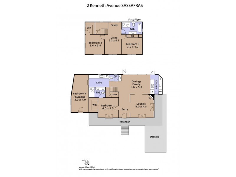 2 Kenneth Avenue, Sassafras VIC 3787 Floorplan