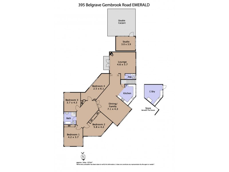 395 Belgrave-Gembrook Road, Emerald VIC 3782 Floorplan