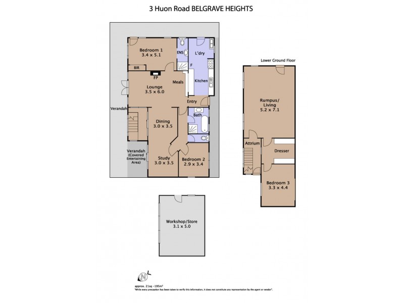 3 Huon Road, Belgrave Heights VIC 3160 Floorplan