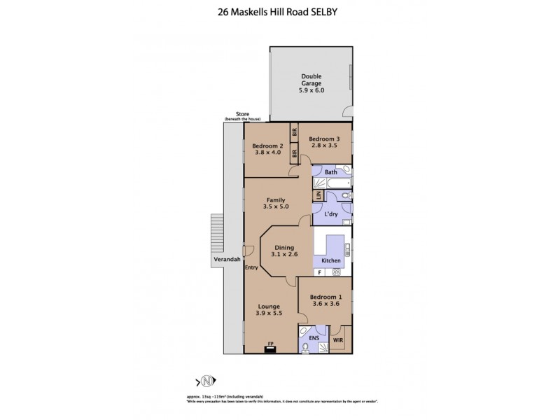 26 Maskells Hill Road, Selby VIC 3159 Floorplan