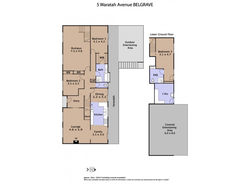 5 Waratah Avenue, Belgrave VIC 3160 Floorplan