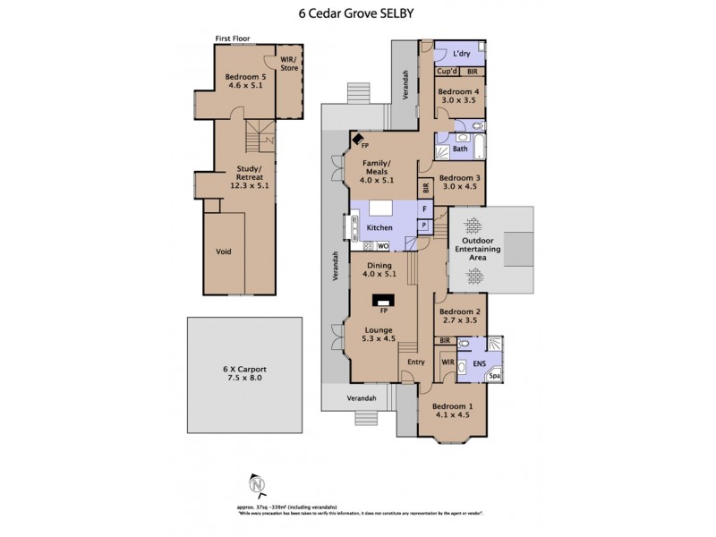 6 Cedar Grove, Selby VIC 3159 Floorplan