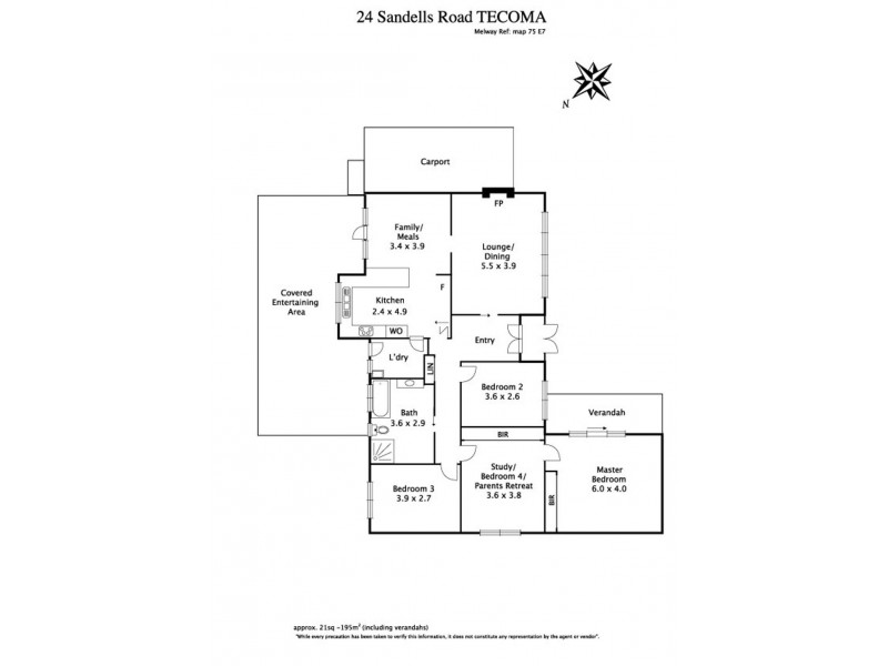 24 Sandells Road, Tecoma VIC 3160 Floorplan