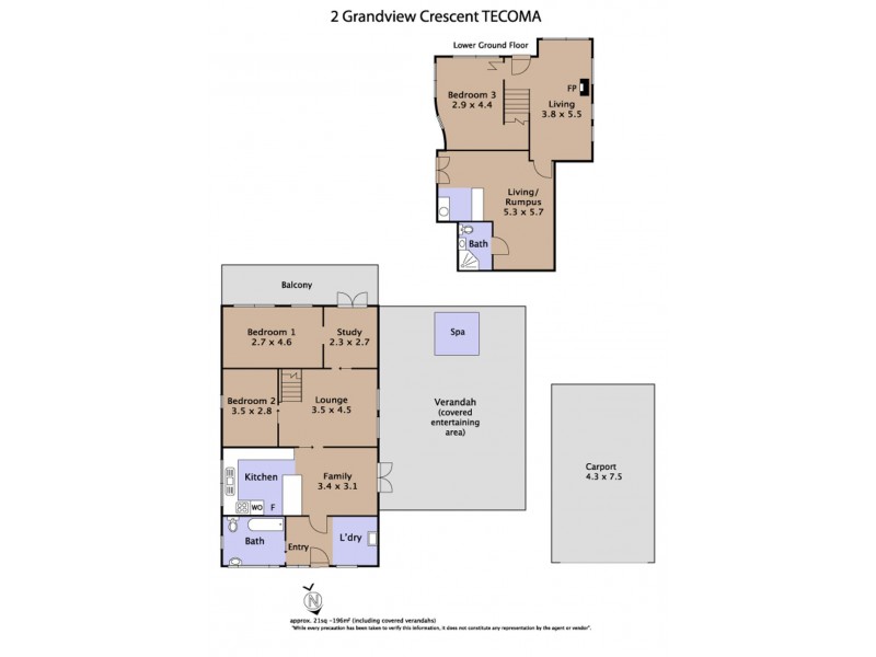 2 Grandview Crescent, Tecoma VIC 3160 Floorplan