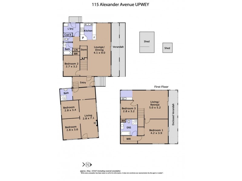 115 Alexander Avenue, Upwey VIC 3158 Floorplan