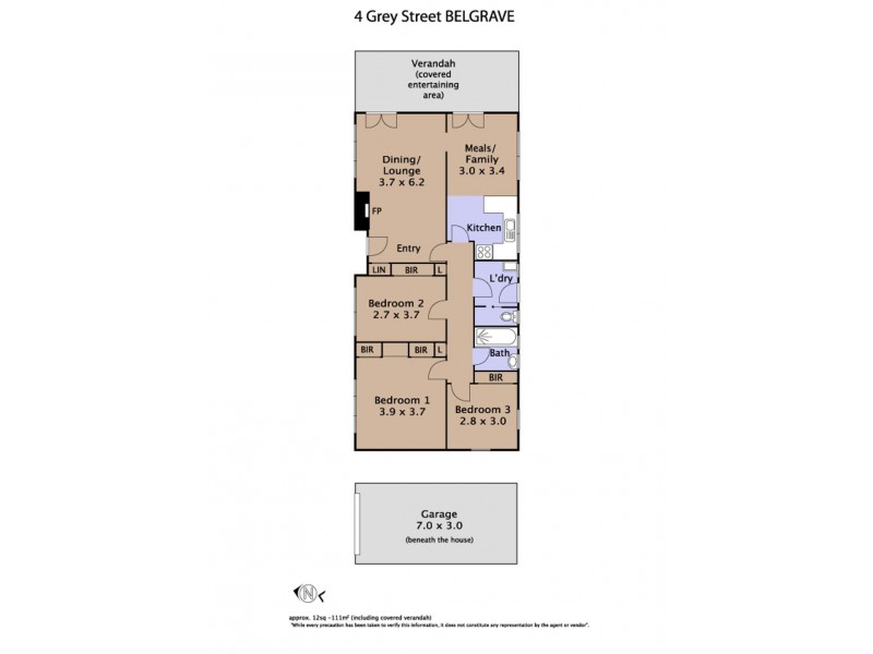 4 Grey Street, Belgrave VIC 3160 Floorplan