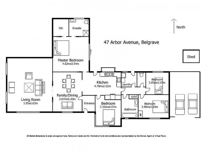 47 Arbor Avenue, Belgrave VIC 3160 Floorplan
