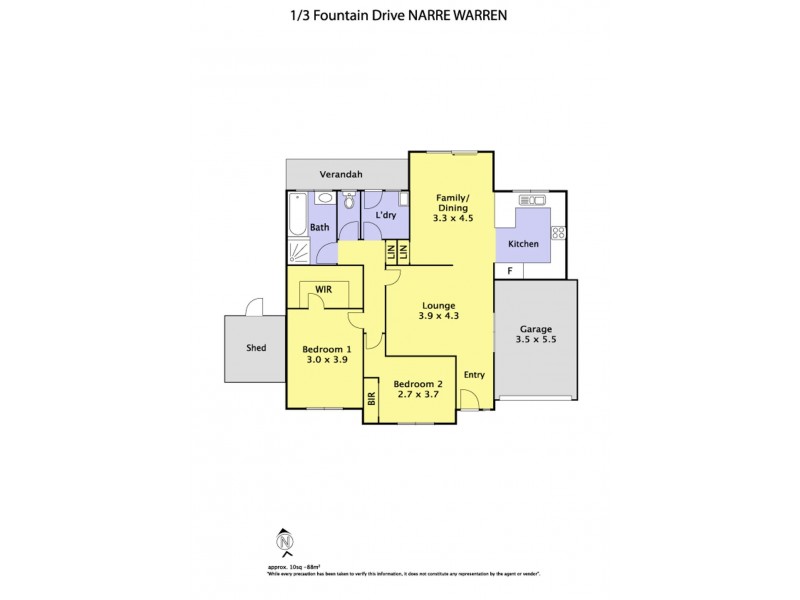 1/3 Fountain Drive, Narre Warren VIC 3805 Floorplan