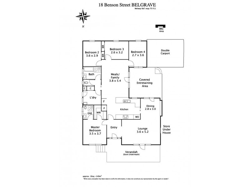 18 Benson Street, Belgrave VIC 3160 Floorplan
