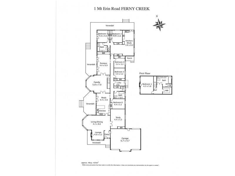 1 Mt. Erin Road, Ferny Creek VIC 3786 Floorplan