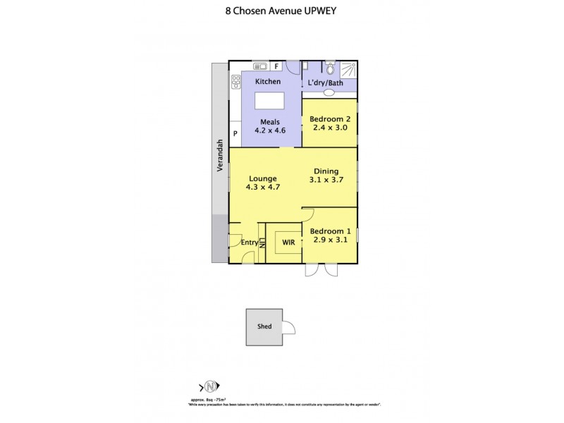 8 Chosen Avenue, Upwey VIC 3158 Floorplan