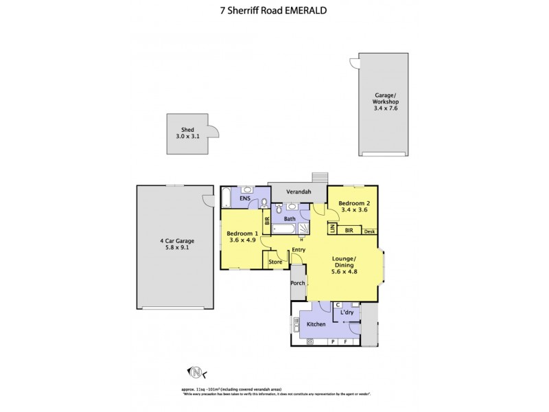 7  Sherriff Road, Emerald VIC 3782 Floorplan