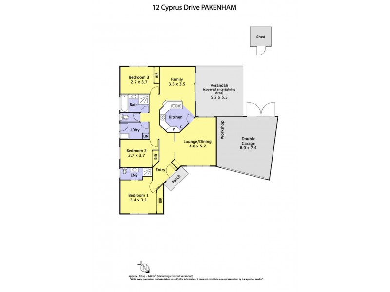 12 Cyprus Place, Pakenham VIC 3810 Floorplan