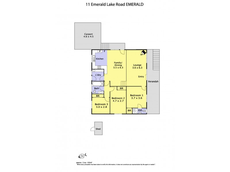 11 Emerald Lake Road, Emerald VIC 3782 Floorplan