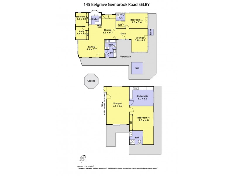 145 Belgrave Gembrook Road, Selby VIC 3159 Floorplan